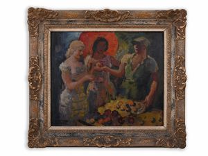 FRANTIŠEK XAVER NASKE 1884 - 1959 - PRODAVAČ JABLEK