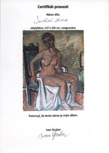 Gruber Ivan (1929 - 2015), Sedící žena