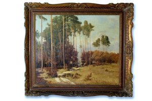 Procházka Josef (1909 - 1984), Cesta borovým lesem, olej na plátně