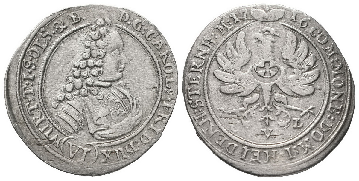 Würtenberg - Olešnice, Carl Friedrich, 1704 - 1744