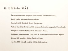Mácha Karel Hynek, Svolinský Karel/(1810-1836), (1896-1986): "Máj"