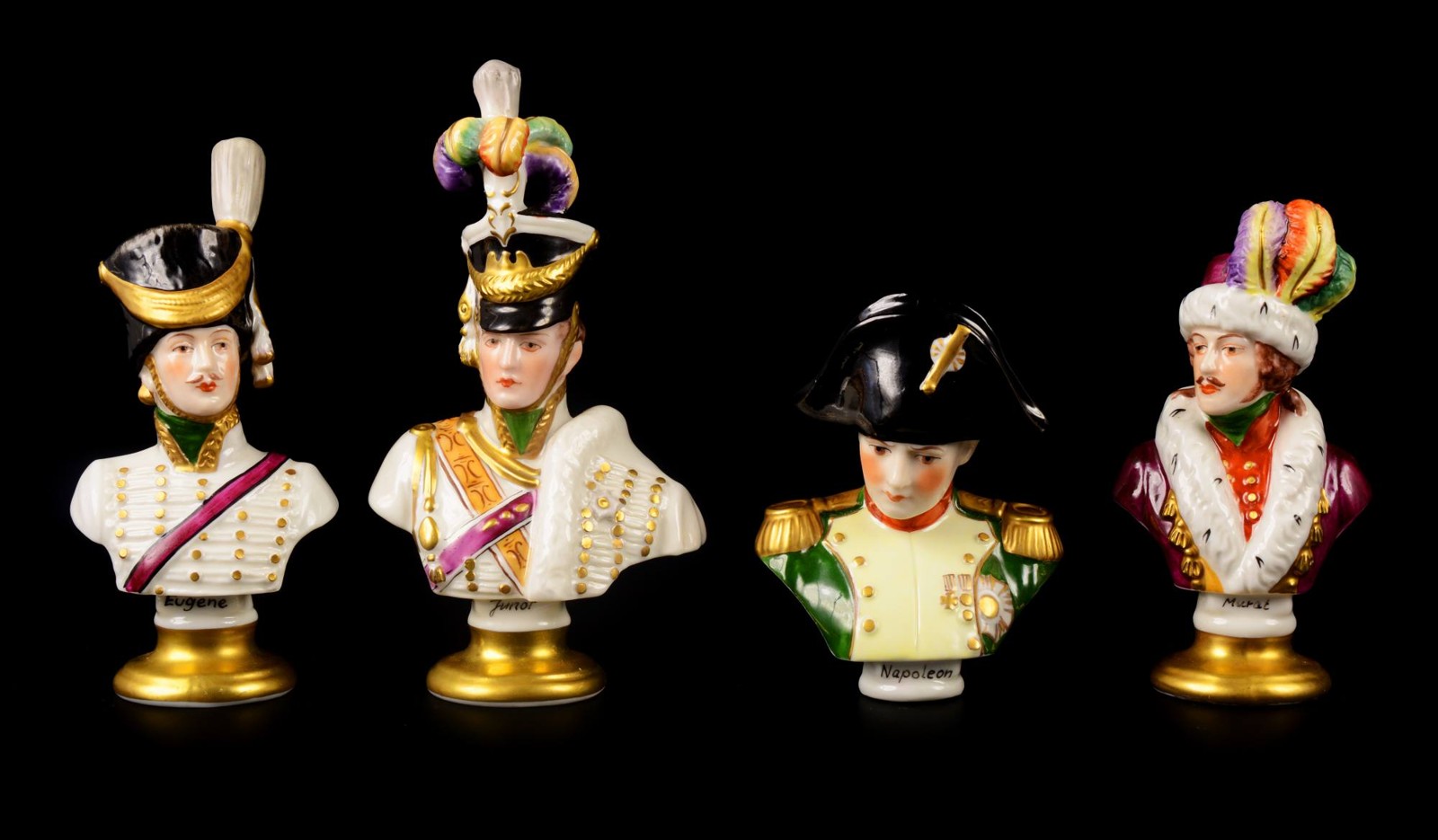 ČTVEŘICE PORTRÉTNÍCH BUST GENERÁLŮ Z NAPOLEONSKÝCH VÁLEK