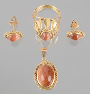 ZLATÁ SOUPRAVA S AVANTURÍNEM