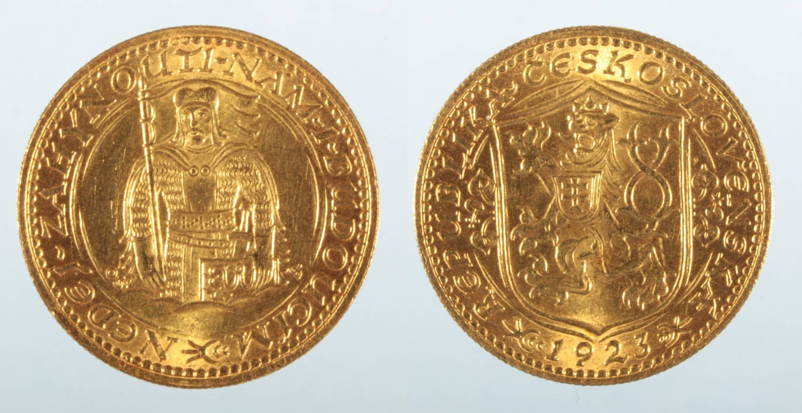 Zlatá mince: Svatováclavský dukát 1923