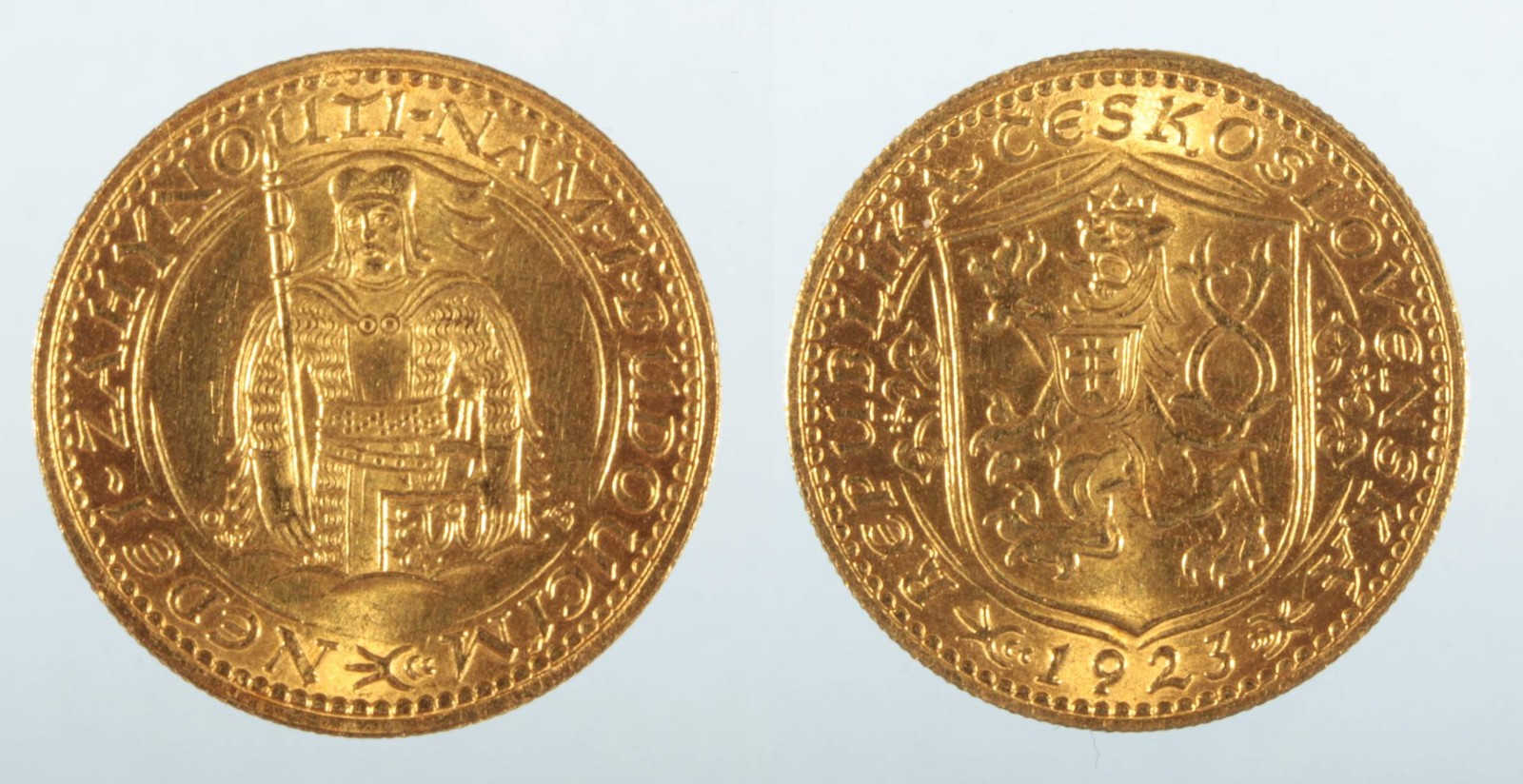 Zlatá mince: Svatováclavský dukát 1923