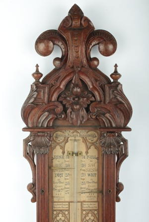 Velký nástěnný barometr s teploměrem