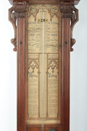 Velký nástěnný barometr s teploměrem