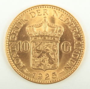 Zlatá mince: 10 gulden 1925