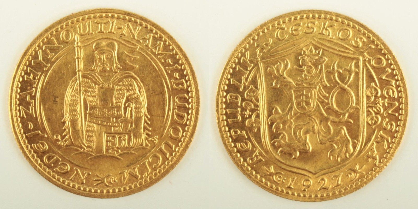 Zlatá mince: Svatováclavský dukát 1927