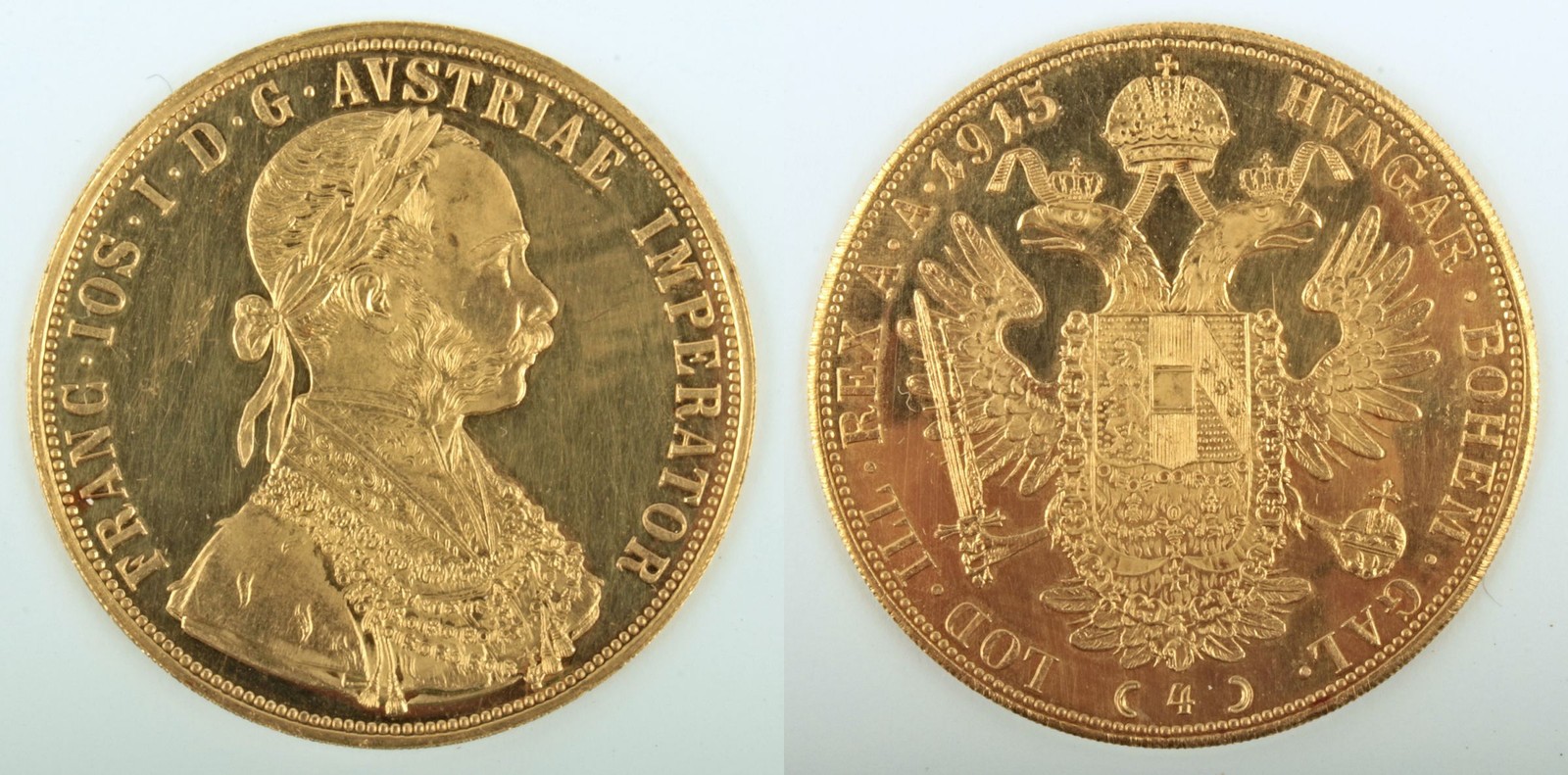 Zlatá mince: 4 Dukát 1915