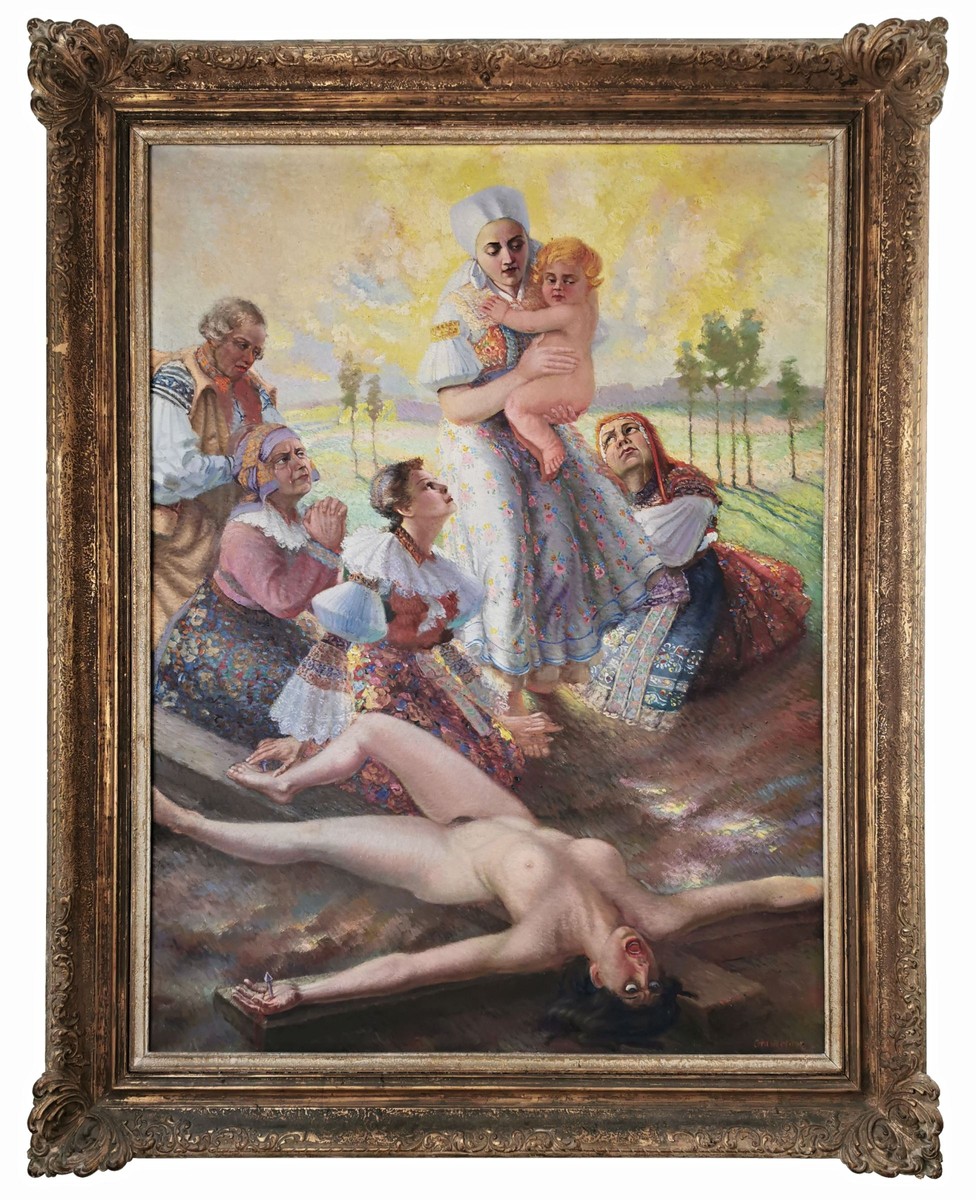 Molitor Otto (*1889) VELKÝ FORMÁT 238 x 190 cm