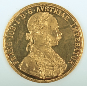 Zlatá mince: 4 Dukát 1915