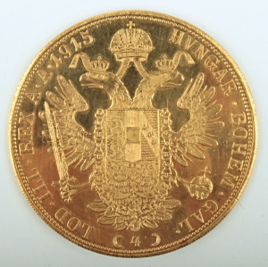 Zlatá mince: 4 Dukát 1915