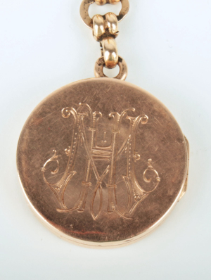 Zlatý šatlén ke kapesním hodinkám