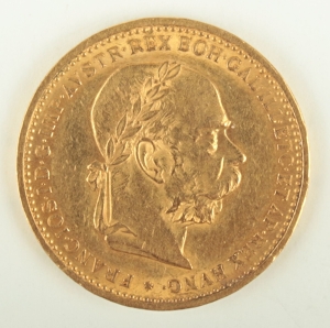 Zlatá mince: 20 Kronen 1898