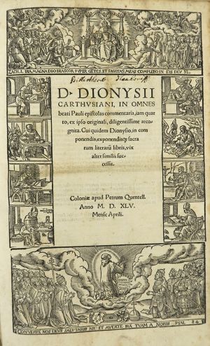 D. Chartreux, P. Quentel - D. Dionysii Carthusiani…