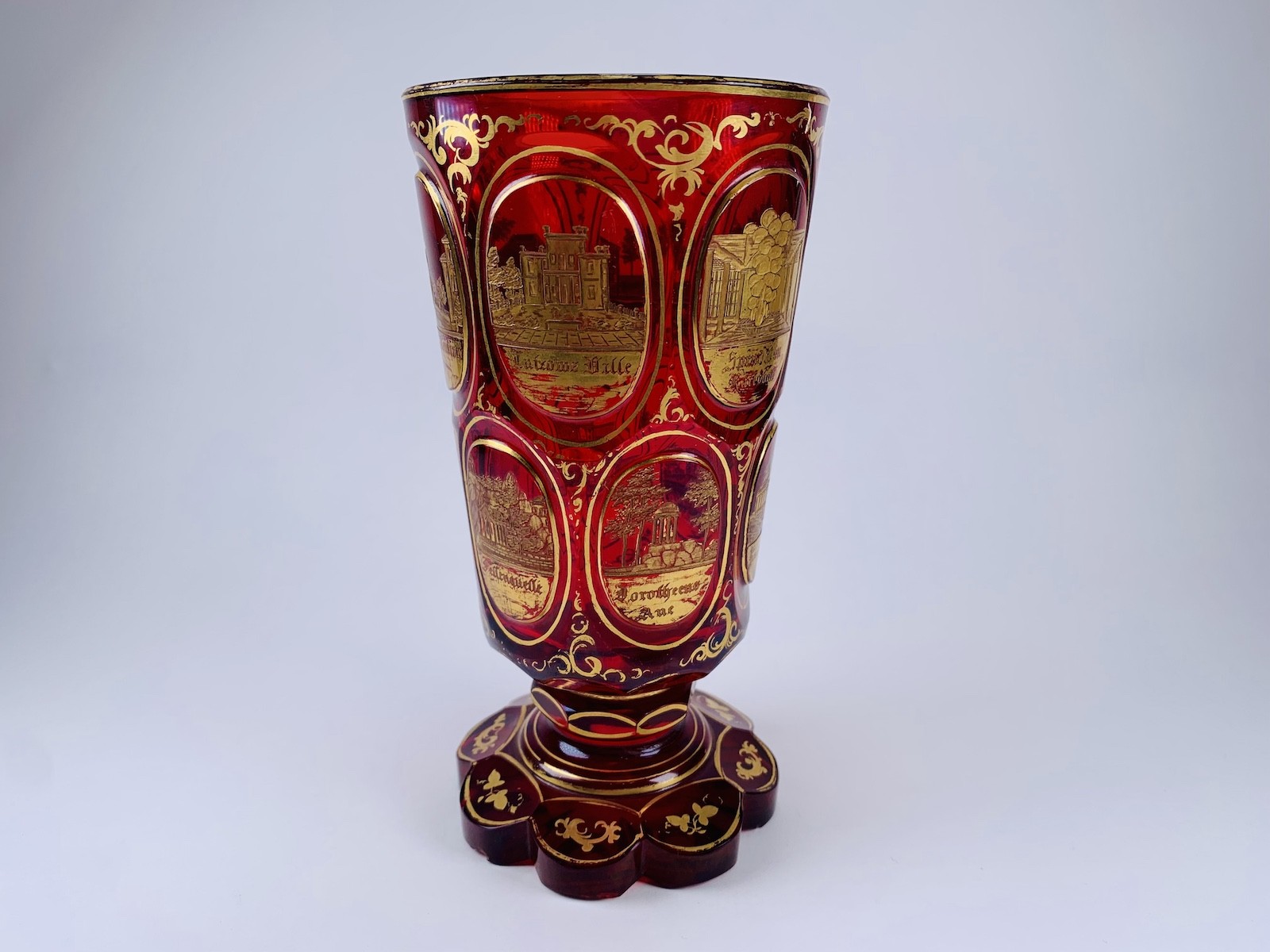 Lázeňský pohár datováno 1856