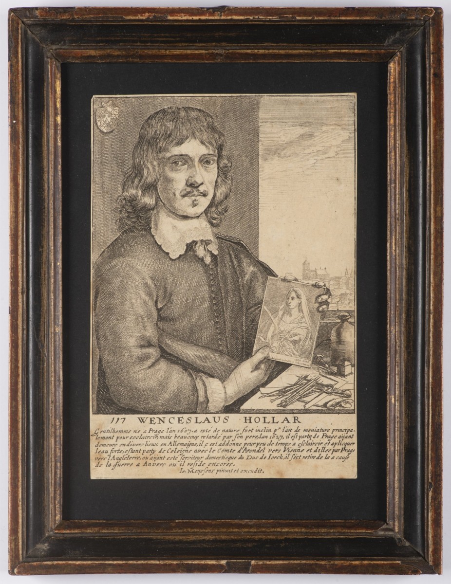 VÁCLAV HOLLAR 1607 - 1677 - VÁCLAV HOLLAR - VLASTNÍ PORTRÉT
