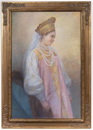 VĚNCESLAV ČERNÝ 1865 - 1936 - RUSKÁ DÍVKA