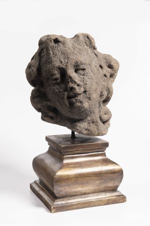 MATYÁŠ BERNARD BRAUN 1684 - 1738 - HLAVA MLADÉHO MUŽE