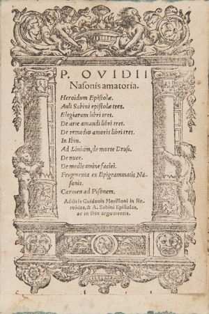 PUBLIUS OVIDIUS NASO - AMATORIA