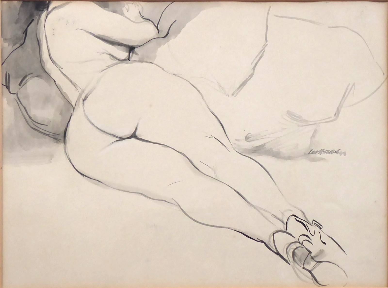 Leo Haas (1901 - 1983) | Ležící akt zezadu