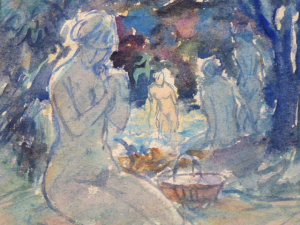 Otakar Čemus (nar. 25. února 1928) | Koupání v řece