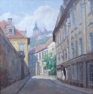 Josef Svoboda - Sněmovní ulice v Praze