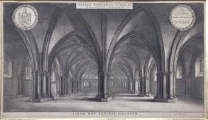 Václav Hollar (1607-1677)  Katedrála sv. Pavla v Londýně - interiér - krypta