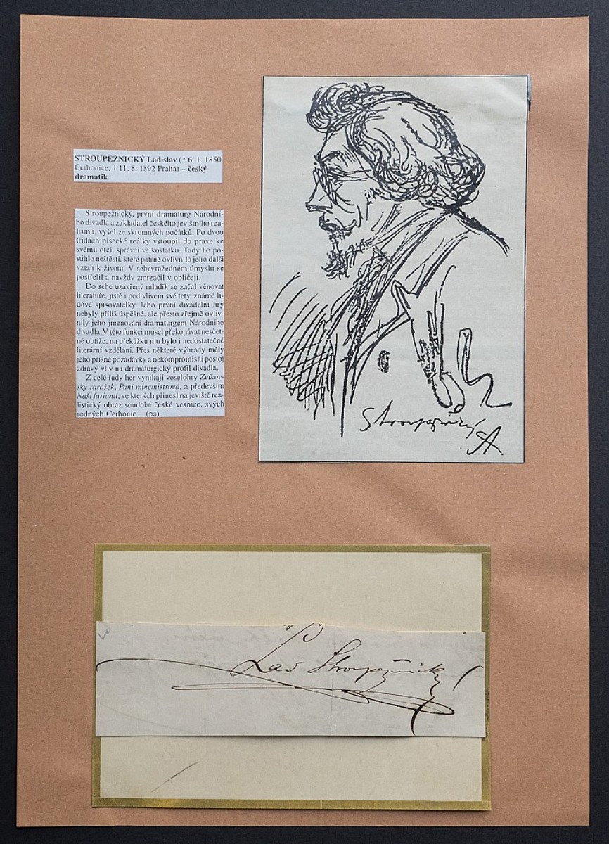 Ladislav Stroupežnický - Podpis, vzkaz