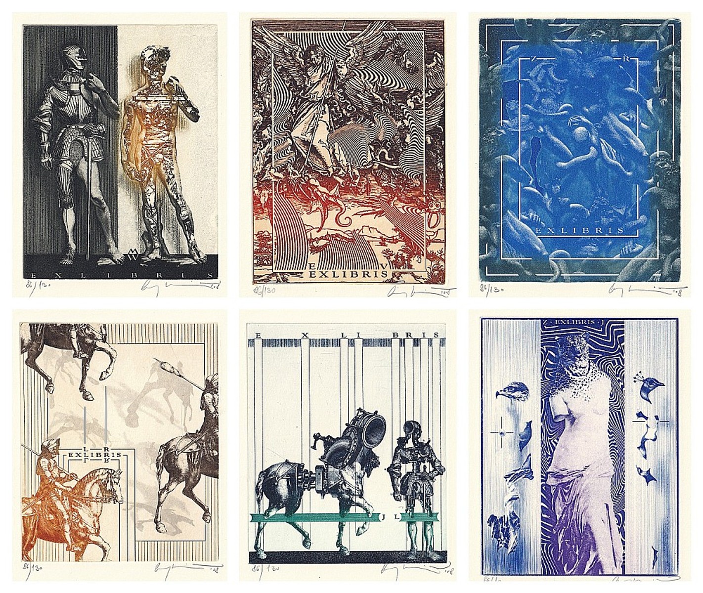 Peter Augustovič - Nová identita, 6 exlibris