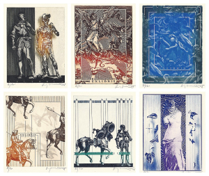 Peter Augustovič - Nová identita, 6 exlibris
