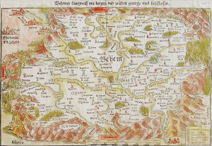 Sebastian Münster - Mapa Čech