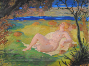 Josef Matějka - Akt na louce