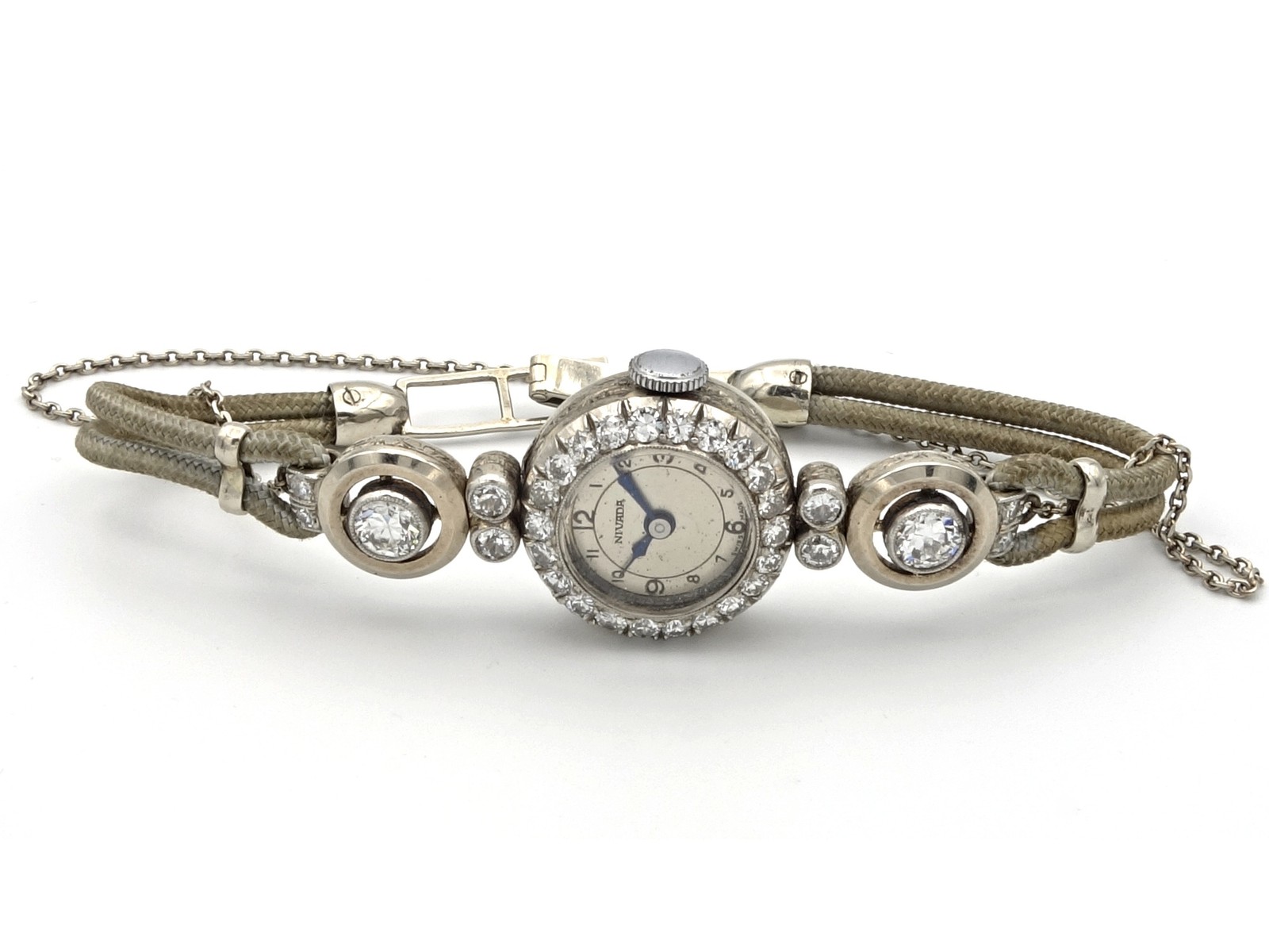 Art deco zlaté hodinky s diamanty 1,55 ct