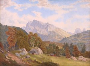 Wachsmann Bedřich - Alpská krajina