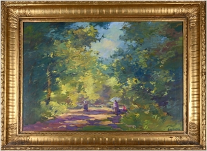 Lolek Stanislav (1873 - 1936), V Luhačovicích, (Cesta lesem)