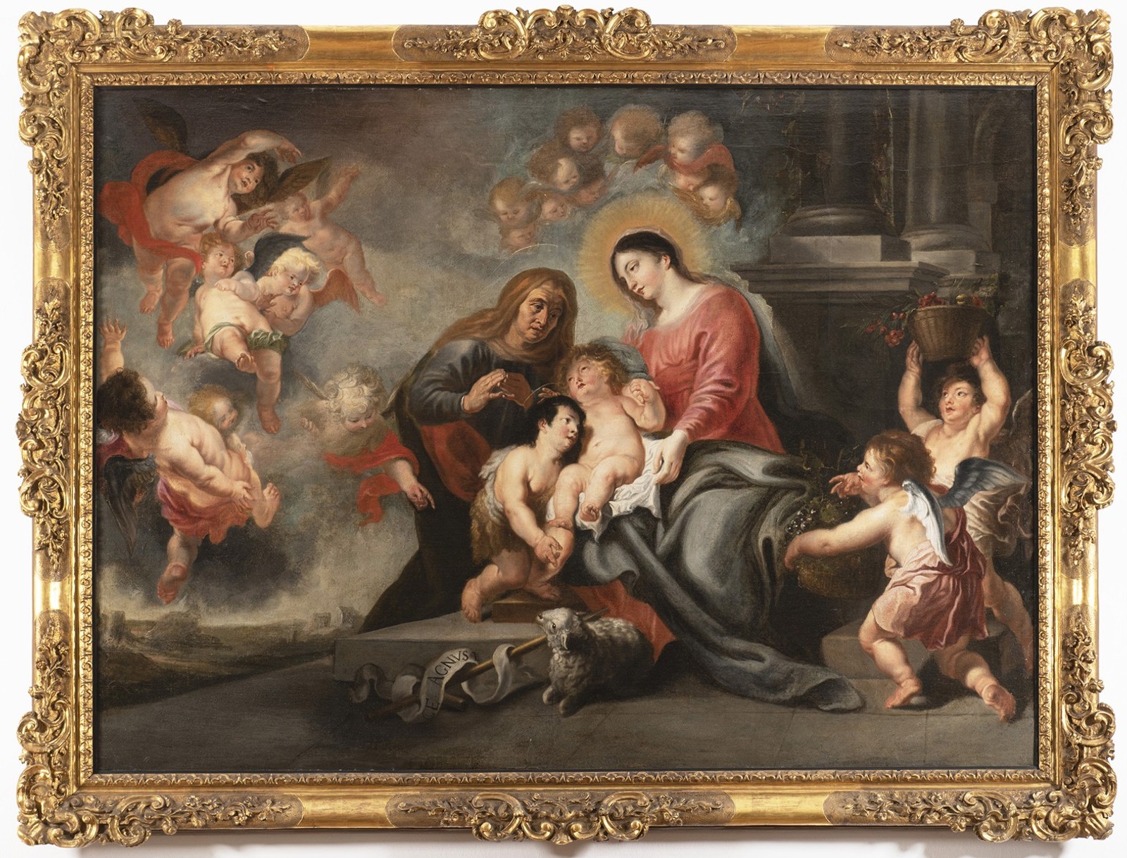 Sv. Alžběta a malý Jan Křtitel uctívají Ježíška na Mariině klíně (1635–1640)