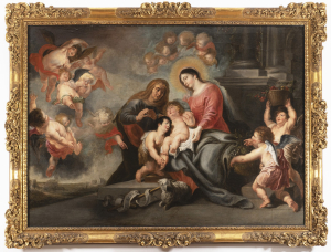 Sv. Alžběta a malý Jan Křtitel uctívají Ježíška na Mariině klíně (1635–1640)