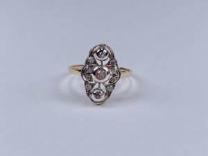 Prsten s diamanty | Secese | 1900