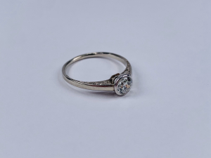Prsten s diamantem 0,50 ct. | Československo 1929