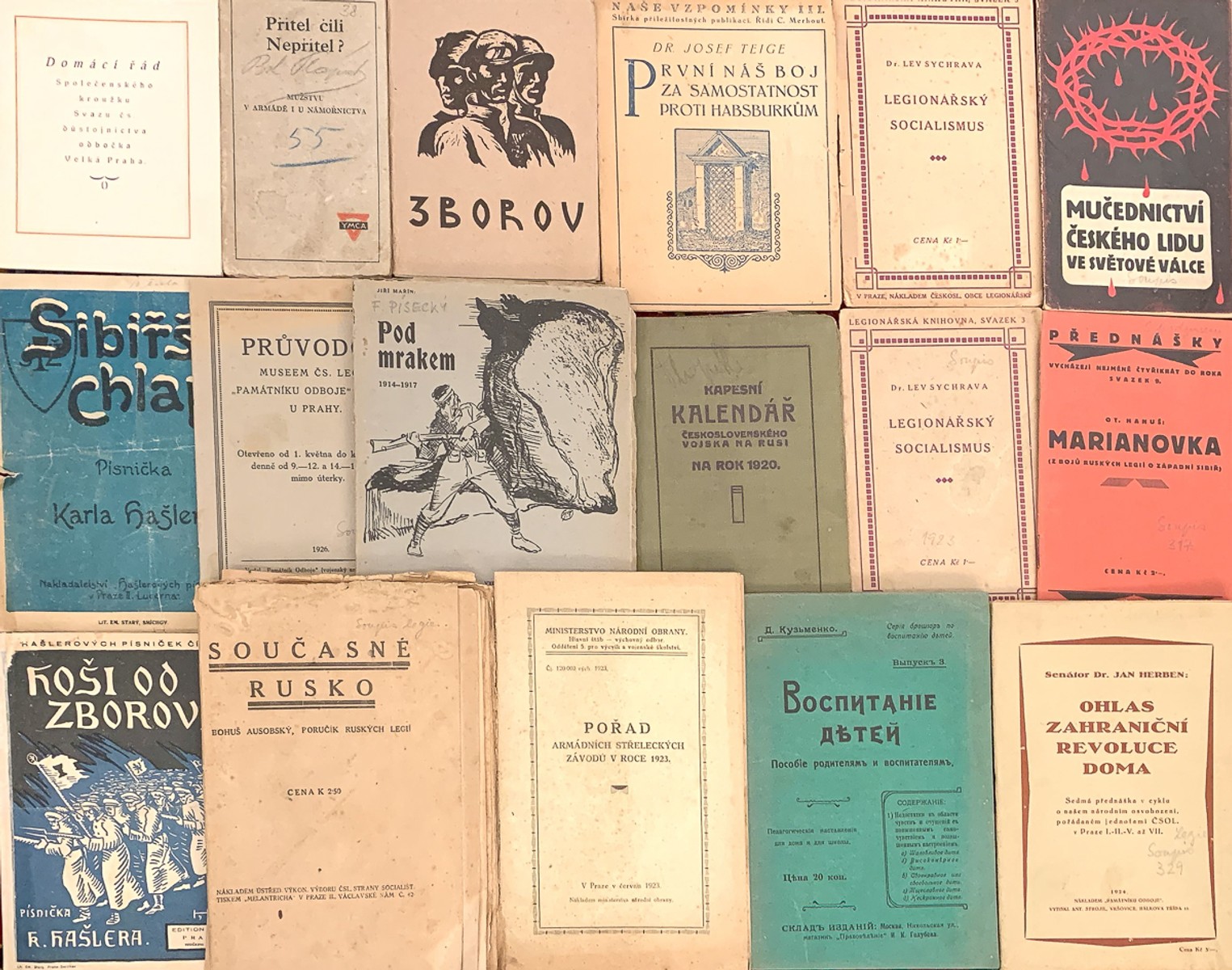 Legionářská literatura | Konvolut 10 knih