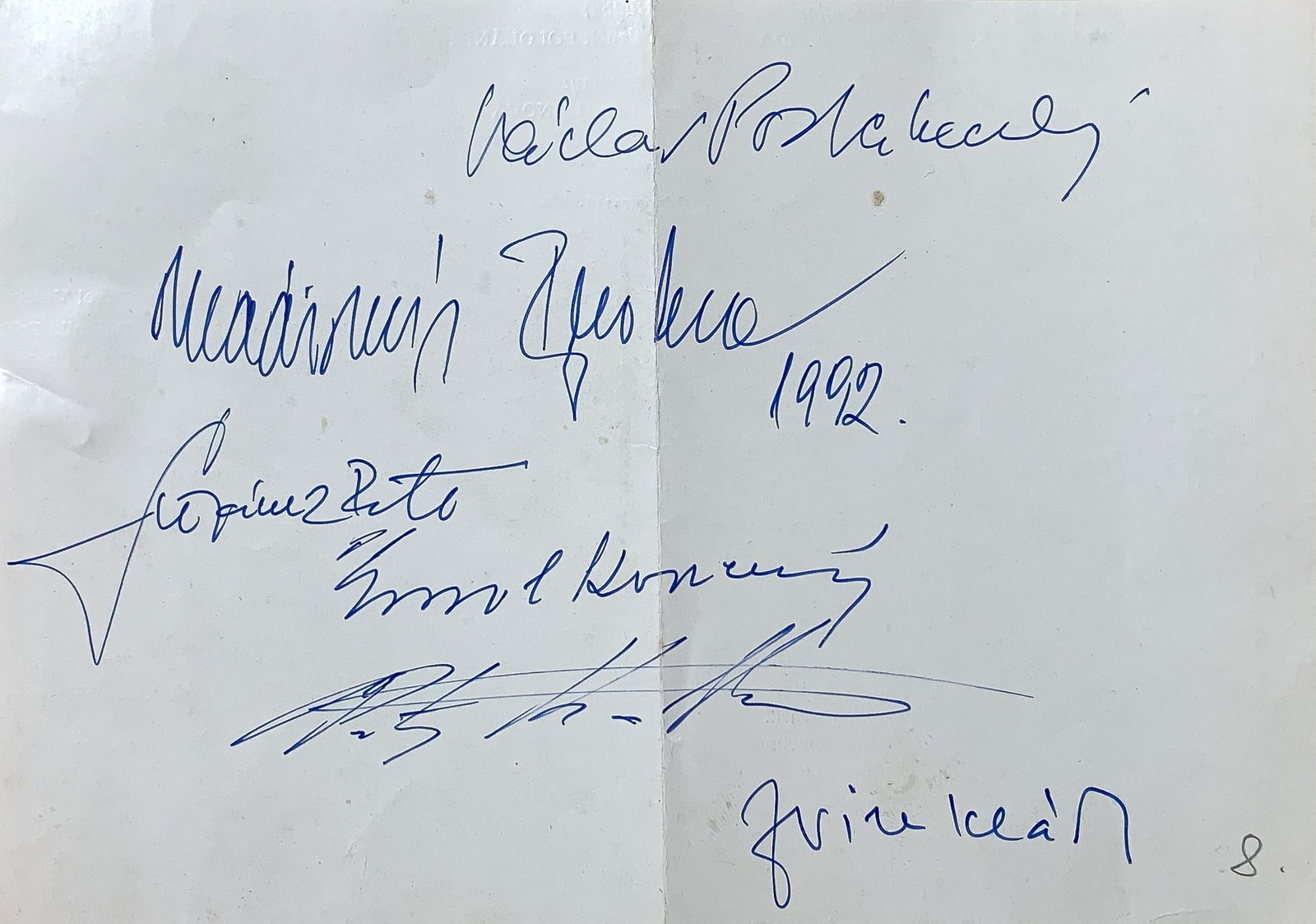 Petr Štěpánek, Josef Vinklář, Petr Kostka aj. | 6 podpisů herců