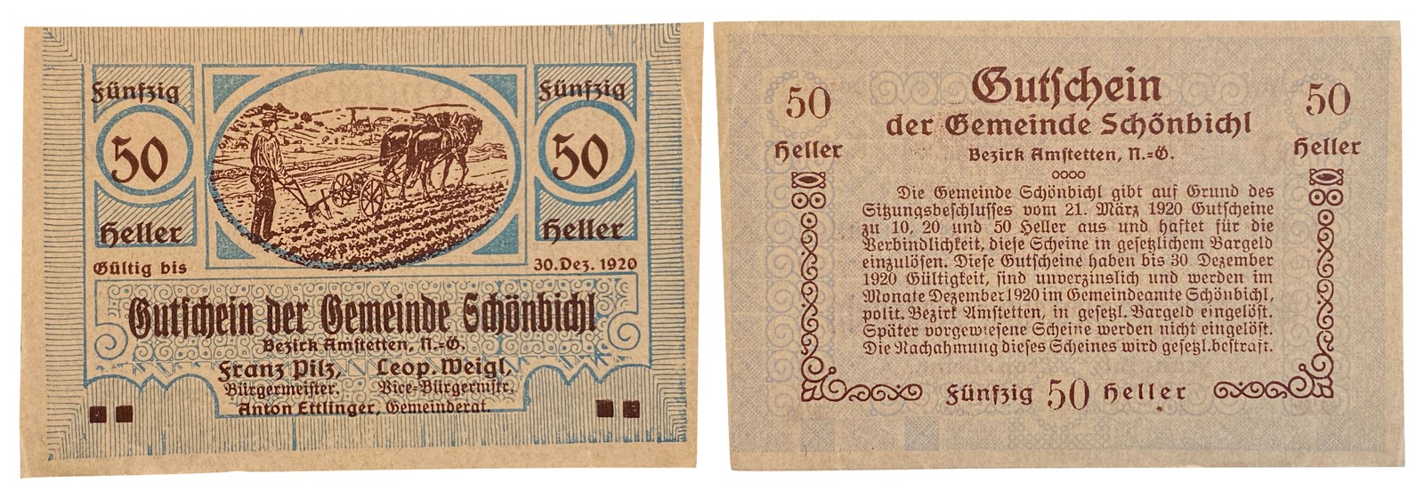50 heller Schönbichl