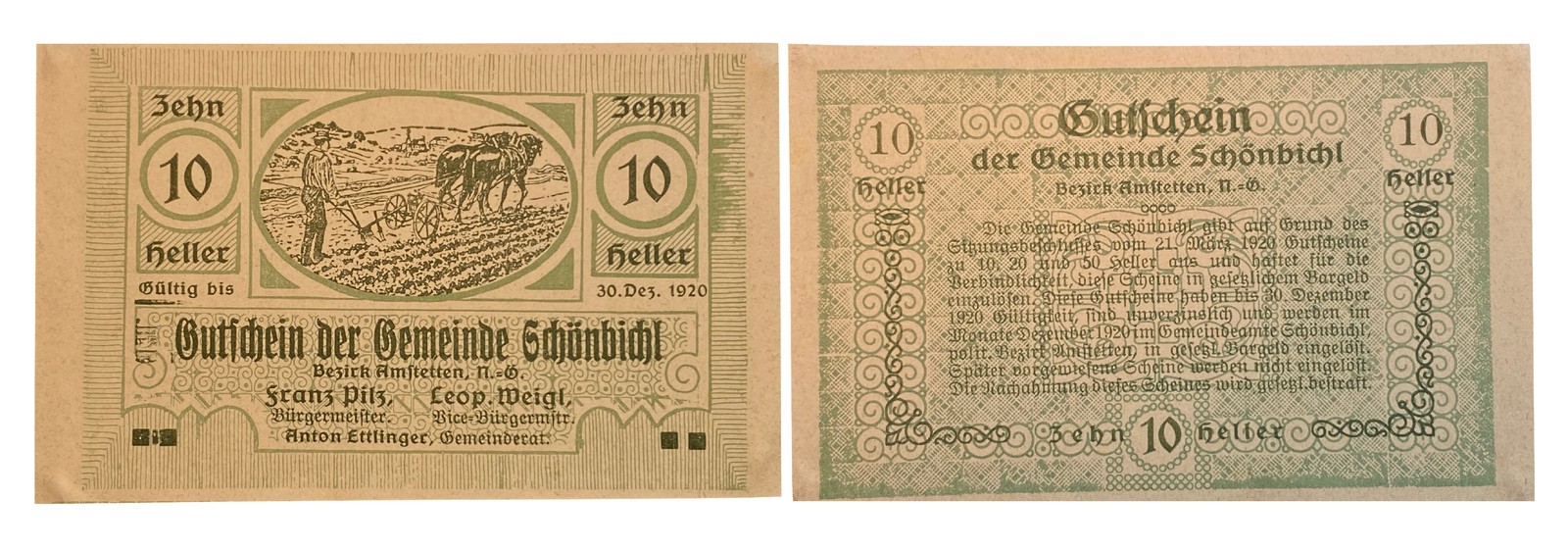 10 heller Schönbichl