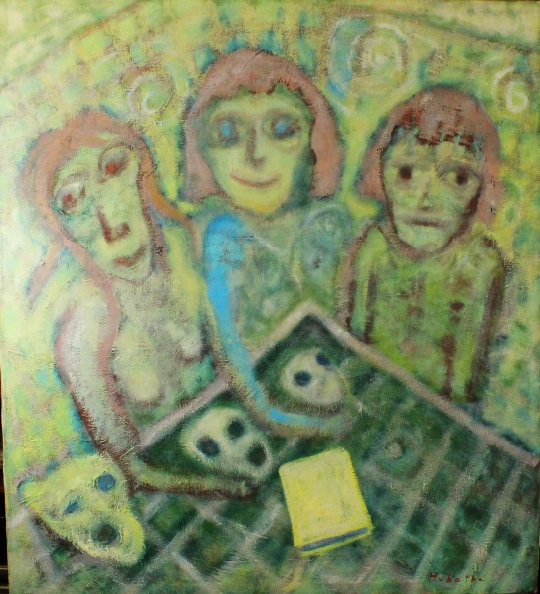 Tři dívky - Hubatka
