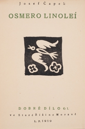 Josef Čapek (1887-1945): 8 kusů knižních linorytů / Group of 8 book linocuts