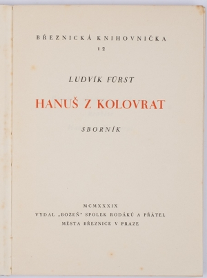 Ludvík Fürst (1911-1976): Hanuš z Kolovrat (Hanuš of Kolovraty)