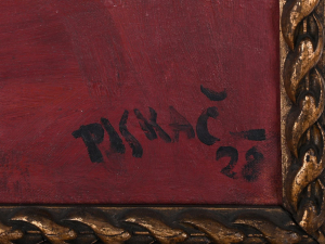 BEDŘICH PISKAČ 1898 - 1929 (NAPODOBITEL) - KYTICE U OKNA