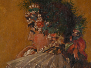 JAN DĚDINA 1870 - 1955 - DÍVKA V KROJI